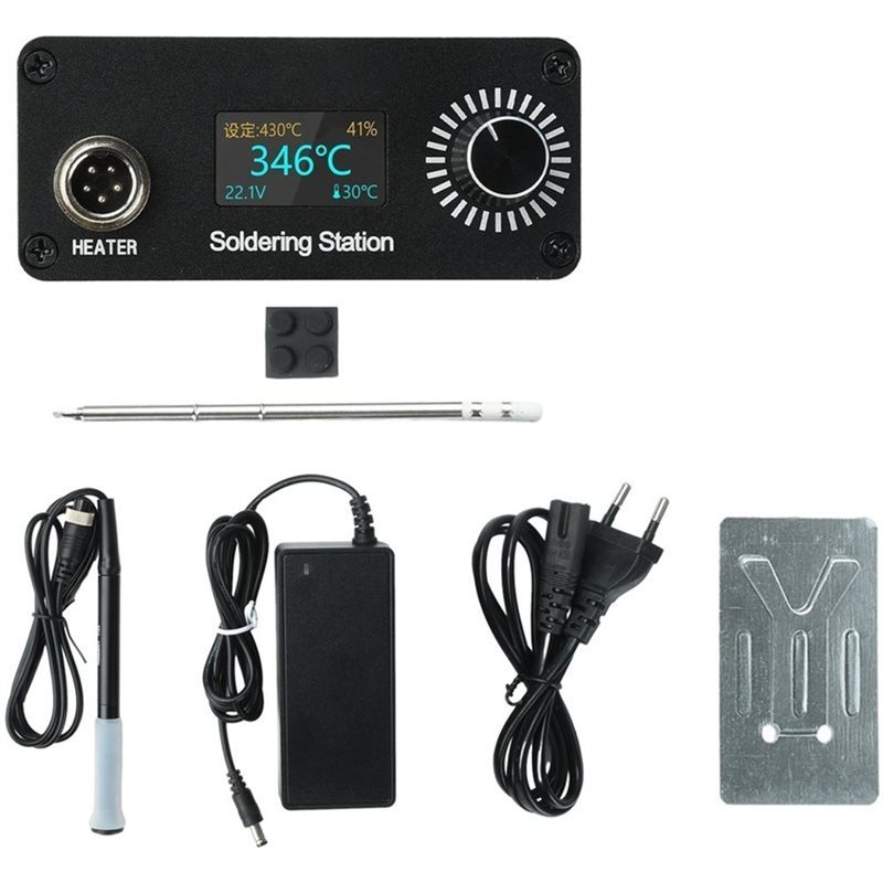 محطة لحام محمولة B23B T12 للإص - مراجعة Soldering Station T12 Oled وسعره