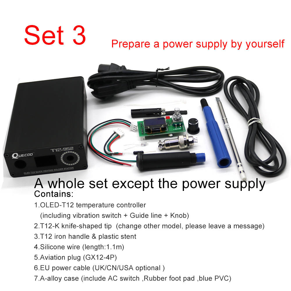 T12 STC-OLED محطة لحام الحديد  - مراجعة Soldering Station T12 Oled وسعره